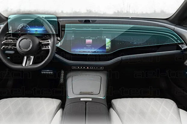 Mercedes E Serisi Multimedya ve Gösterge Ekran Koruyucu (2 Parça) (2024-2025)