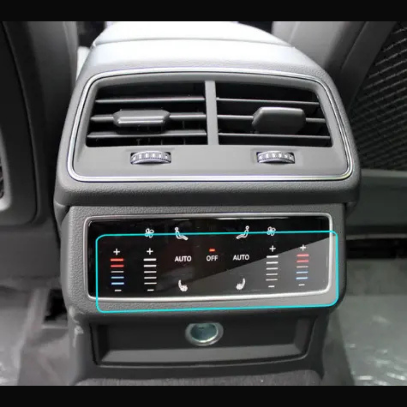 Audi A6 Gösterge Alt Üst Multimedya ve Klima Ünitesi Ekran Koruyucu Set 4 Parça (2021-2025)