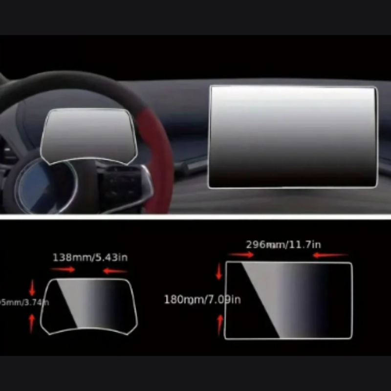 BYD Dolphin Multimedya ve Gösterge Ekran Koruyucu (2 Parça)