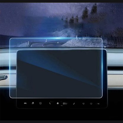 Tesla Model Y Ekran Koruyucu Araç Multimedya Temperli Cam Konsol Koruyucu